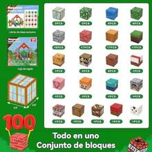 NEW Juguetesde Bloques de Construcción para s de 100 Piezas Set de Construcción con Bloques 3D Regalo Ideal para s y Niñas. (100 Piezas Casa de Animales) - 100 piezas Casa de Animales - Ver 3