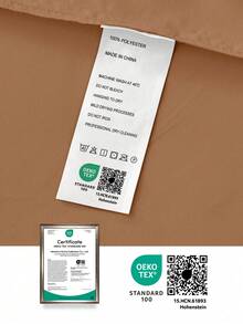 1pc Luxury Satin Fitted Sheet, Fits Mattress Depth 15-17 Inches, Soft & Breathable, Wrinkle-Resistant, Improves Sleep Quality, Luxury Hotel Style, Full Wrap-Around Elastic Band Design, Deep Pockets, Fits Twin, Full, Queen, King Beds, Oeko-Tex Certified, Coral Orange - Coral Orange - View 10