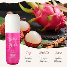 SOLO EN IBIZA 2 Pcs/6.1fl.Oz Hair & Body Fragrance Mist For Women - Long-Lasting Perfume,It Contains Fragrances Of Jasmine, Vanilla, Black Plum, Etc ,Perfect For Dating, Parties And Gift Giving - 2 Pcs (Vanilla/Dragon Fruit/Jasmine Flower) - 查看 4