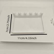Portable Brush Holder With Drip Tray, Featuring A Front Tray Design For Easy Cleaning, Preventing Stains On The Desktop. It's Convenient To Carry And Space-Saving. This Portable Brush Rack Organizer Is Suitable For Watercolor, Oil Painting, And Acrylic Painting, Making It An Ideal Accessory For Art Studios - Multicolor - View 2