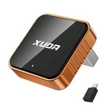 XUDA新款CarPlay AI Box迷你超级盒，支持有线转无线，具备无线CarPlay和安卓二合一功能，配备2.4-5.0GHz WiFi 5，适用于99%配备有线CarPlay和安卓功能的车辆。 - 橘色 - 查看 15