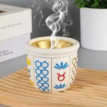 这款树脂香炉采用阿拉伯风格，圆形杯状设计，适用于家居装饰、节日装饰、办公室装饰和香薰疗法，也可作为纪念品。它是送给挚友、节日、斋月、女性、冬季和婚礼的完美礼物。 - 彩色 - 查看 3