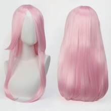 Karida 60cm/24inch Extra Long Straight Synthetic Hair Wig With Bangs, Colorful, Suitable For Daily Use, Cosplay, Halloween, Christmas, St. Patrick's Day And Other Costume Parties - Multicolor - View 33
