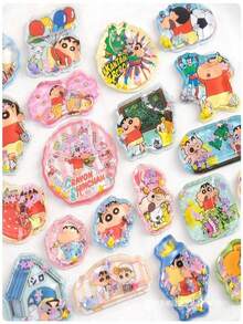 1pc Random Style 3D Silver Embossed Glass Window Sticker, Girls Crystal Scrapbooking Decorative Sticker, Suitable For Decorating Phone, Laptop, Luggage, Cup, Skateboard, Notebook And Guitar. Great For Daily Use, Children's Birthday Gifts, Back To School Supplies, Travel Accessories, And Teen Room Decor. - Multicolor - View 5