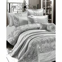 Luxury Embroidery Gigi Design Duvet Cover Set. - Silver - View 4