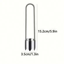 One Piece Of Stainless Steel Coring Tools For Fruits And Vegetables - Effective Kitchen Gadgets, Ideal For Cucumbers, Bell Peppers, Apples, Tomatoes, User-Friendly Home Cooking Core Remover Tool With A Sleek Design And Hi Sold By - Silver - View 4