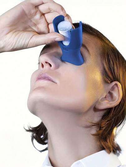 1pc Reusable Eye Drop Dispenser Adapter, Convenient For Caregivers And Families, Portable And Easy To Clean, Precise Droplet Application, Suitable For Most Eye Drop Bottles