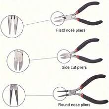 Yiwu Qiyou Accessories Co., LTD 一套/盒豪华珠宝制作入门套装，包含耳环、项链配件、DIY珠子、钳子工具套装，适合珠宝维修、创作和设计——适合成人、初学者和珠宝爱好者。 - 彩色 - 查看 8