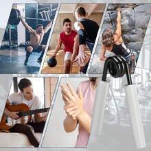 Fortalecedor de Agarre de Mano, Juego de 6 Hand Gripper Ejercitador de Mano, Set Juego de Empuaduras de Mano Para Principiantes y Profesionales, Forearm Exerciser para El Hogar, Gimnasio y Oficina - como se muestra en la figura - Ver 8