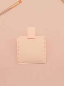 1个长方形不锈钢化妆镜，高清玻璃镜面，不锈钢材质，皮革外壳，小巧便携，手持式化妆镜，兼具绘画调色盘功能，是送给妈妈、阿姨、奶奶、女儿、侄女、姐妹、新娘、伴娘的完美礼物，适合节日、生日、婚礼、母亲节、情人节等场合。共有10种时尚颜色可选。 - 彩色 - 查看 35