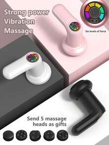 五头手持按摩器，腹部、腰部、腿部、手臂、臀部按摩器，多功能振动按摩器，适用于全身，是居家健身和送礼的理想选择。 - 彩色 - 查看 3