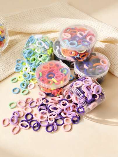 [Juego de 150 piezas] Scrunchies de colores múltiples para niñas - Lazos de pelo elásticos sin daños, accesorios de pelo versátiles para uso diario