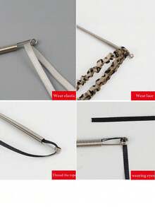 2-In-1 Elastic Band Threader Tool For Pants, Hoodies And Skirts | Waistband Drawstring Threader, DIY Sewing Helper | Women Christmas Gift (Steel Spring, Bendable Guide Head) - Silver - View 8