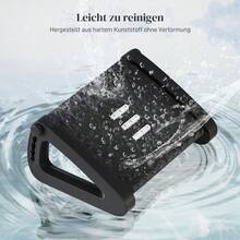 Desk Footrest, 6-Level Height Adjustable Footrest With Massage Surface, Ergonomic Footrest For Home Office, Office, Black