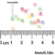 95颗彩色磨砂玻璃珠，珠宝制作DIY工艺珠子，配件和缝纫用品 - DIY - 查看 5
