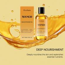 Mango Shea Body Oil Nourishing Hydration Skin Softening Quick Absorbing Non-Greasy Dry Skin Care Body Treatment Oil - Mango Shea Butter Flavor - View 6