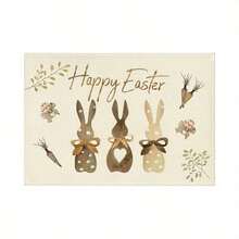1/2/4/6/8/300 Pcs Luxury Placemat Set, Featuring Modern Minimalist Easter Bunny Pattern Design. Size: 12*18 Inches/30*45 Cm, Multiple Patterns Available, Suitable For Easter Dining And Home Decor. - Multicolor - View 19