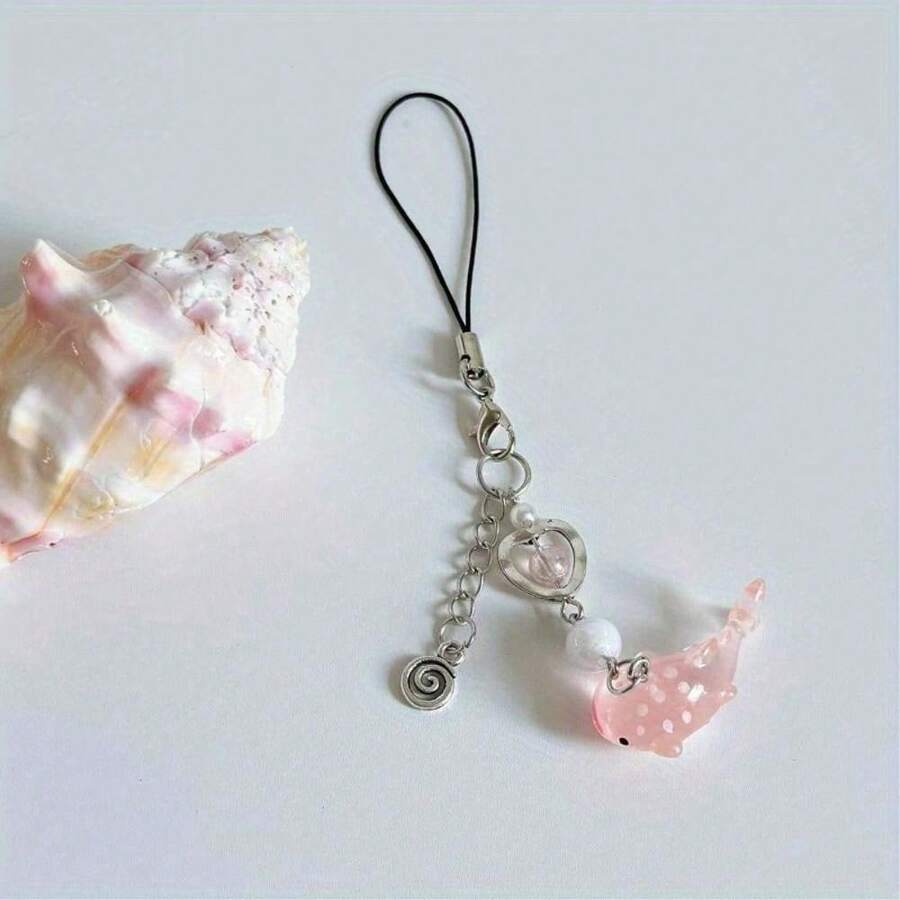 Creative Mini Shark Keychain Pendant – Cute Ocean Animal Backpack Charm, Fun Bag Accessory, Portable Multi-Scene Small Hanging Ornament, Durable Metal & Resin Keyring, Perfect Gift For Kids, Teens, Students, Or Shark Lovers - Nhiều màu - Xem 1