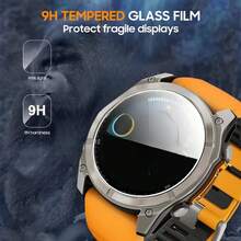 3pcs Ultra-Clear Tempered Glass Screen Protector, Compatible With Garmin Fenix 7/7X/7S Series | Bubble-Free, 9H Hardness, Scratch-Resistant - 3PCS - View 3