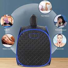 CYPNHEEPDD Sauna portátil para el hogar Kit de Sauna de Vapor Plegable Temperatura Ajustable Forro Interior de Acero 7.9 X 7.5 X 7.5 Pulgadas for Adultos relajación en casa SPA PersonalFashion - 213471723 - Ver 5