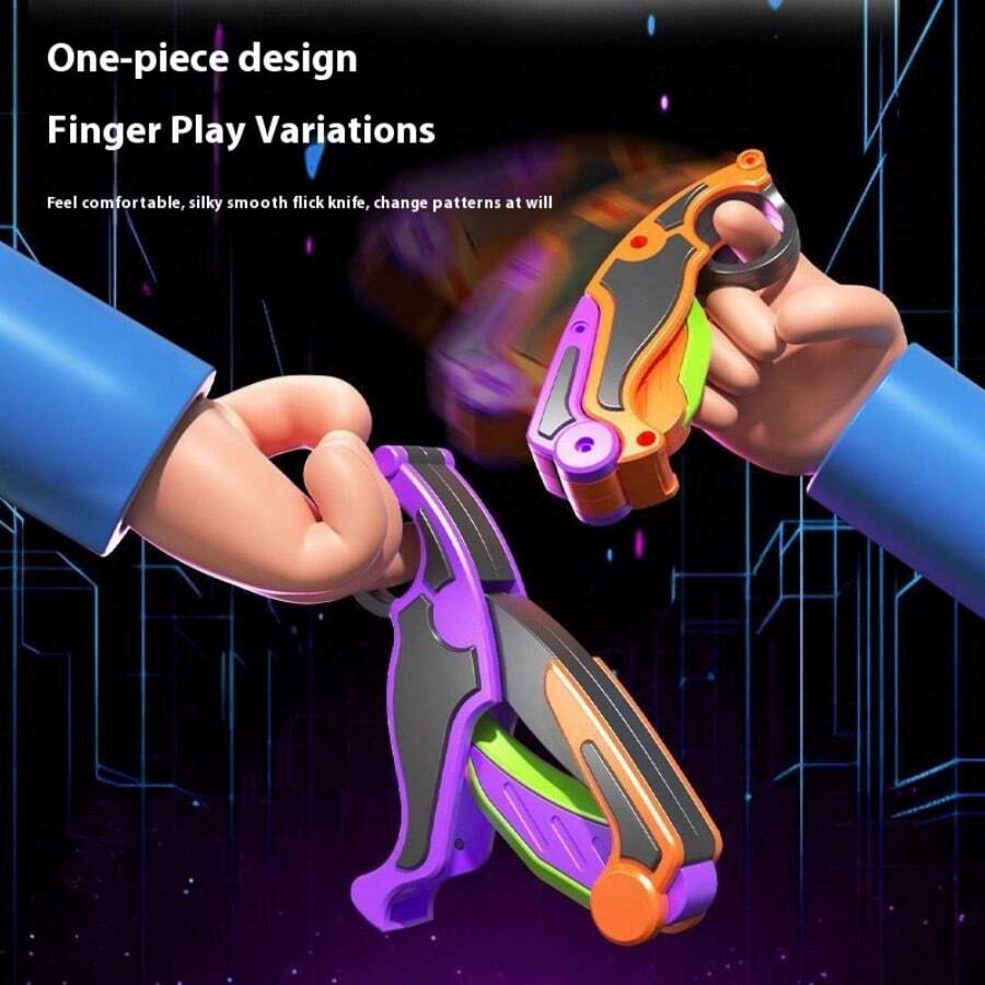 1件 2025新款热销升级版3D打印折叠爪刀 - 胡萝卜刀 三段式重力爪刀2.0 可伸缩旋转减压玩具 - 减压趣味游戏 - 情人节礼物 - 生日礼物 - 复活节礼物 - 结婚礼物 - 礼物 - 玩具 - 复活节 - 新品畅销 - 新品热销 - 新品上市 - 新奇玩具 - 情侣玩具 - 装扮玩具 - 创意玩具 - 情侣礼物 - 旋转玩具刀 - 模型玩具 - 酷炫小刀