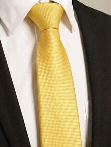 1条精美格纹纯色时尚高档领带，适合婚礼、派对、商务、节日和送礼场合。 - 格紋款 - 查看 9