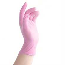 一次性浅粉色手套，适用于个人护理和清洁 - C - 查看 4