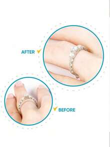 Resin Ring Adjuster, Invisible Ring Sizer Pad Suitable For Loose Rings, Fits All Finger Sizes, Invisible Ring Adjuster For Loose Rings - Multiple Finger Sizes, Comfortable Protective Ring Adjuster - Adjustable Transparent Tightening Ring Adjustment Tool Jewelry Protector Suitable For Loose Rings, Fits Any Ring Size Ring Adjuster, Suitable For Women - Multicolor - View 6