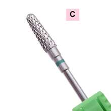 Easy Nail 1 Stück Hartmetall-Nagelfräser kompatibel für Acrylnägel, geeignet für Gelpoliententfernung, Maniküre/Pediküre Formgebung, harte Nagelkunsttools - Verschiedenfarbig - Übersicht 11