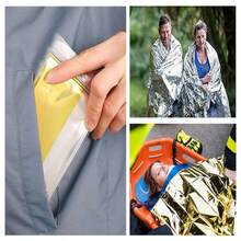 Emergency Thermal Blanket, Suitable For Camping, Hiking, Adventure, Reflective Insulation Blanket - Multicolor - View 5