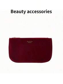 Gucci Bolso de hombro de terciopelo personalizado - Bolso de mano de lujo hecho a mano, diseño personalizable, bolso de noche elegante, adecuado para ocasiones especiales y uso diario - Embrague de lujo rojo/negro para damas, bolso de noche y de viaje de gran capacidad, empaque de regalo exquisito - Burdeos - Ver 5