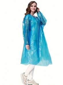 6pcs Portable Disposable Rain Ponchos, Cardboard Emergency Waterproof Capes, Vacuum Packed