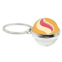 1个超级进化石精灵球，20毫米时间宝石双面球形钥匙扣 - 软萌玩具、解压玩具、史迪奇玩具、旅行玩具、课堂解压玩具、迷你洗澡玩具、圣诞文具减压球 - 生日礼物、复活节礼物、愚人节礼物、情人节礼物、完美礼物、玩具、游戏 - 彩色 - 查看 3