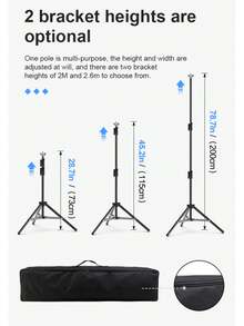 YJMOYE 120-Inch 16:9 4K High Definition Indoor/Outdoor Portable Projection Screen, All-Metal Frame No-Wrinkle Front/Rear Projection Screen, With Storage Bag, Suitable For Home Theater And Outdoor Movie Viewing - White - View 11