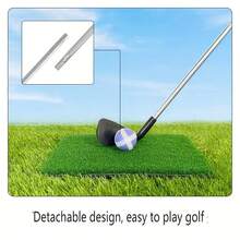 One Golf Club, Portable Left/Right Hand Golf Putting Trainer, Lightweight Practice Club With Clear Markings - Suitable For Indoor And Outdoor Training, Home Golf Practice, Course Practice, Backyard, Etc. A Training Tool For Golf Enthusiasts, Durable Construction, Foldable, Telescopic, Lightweight And Easy To Carry. An Ideal Gift For Golfers. Golf Club, Golf Putting Trainer, The Best Holiday Gift. - Multicolor - View 3