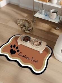 Tappetino personalizzabile per l'alimentazione degli animali domestici, asciugatura rapida, possibilità di stampa del nome dell'animale domestico - a prova di schizzi, assorbente, design facile da pulire, motivo a zampa, adatto per gatti e cani, lavabile, regalo perfetto per i proprietari di animali domestici. Tappetino per l'alimentazione degli animali domestici, tappetino per cibo per animali domestici, design divertente, tappetino durevole per animali domestici, tappetino per cani, tappetino per cibo per gatti, tappetino per cibo per cani, tappetino per il riposo dei cani, tappetino per ciotole per cani, tovaglietta, tappetino per cibo per gatti, tappetino per cibo per cani, tappetino assorbente per l'alimentazione degli animali domestici - Multicolore - Visualizzare 8