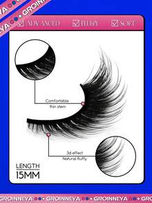 7 Pairs Cat Eye Lashes Faux Mink Eyelashes Winged End Eye Elongated Eyelashes Fake Lashes Soft Natural Long Full Strip False Eyelashes Suitable For Daily Use, Carnival Parties, Music Festivals - Cat Eye Lashes - View 5