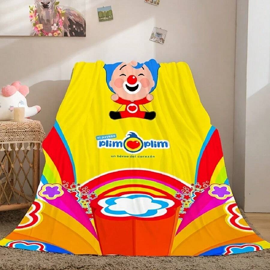 Fluffy Soft Blankets For Winter Fleece King Size A Plim A Plim Lovely Warm Sofa Camping Custom Blanket Microfiber Bedding4 - 白色 - 查看 1