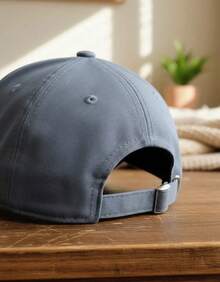Unisex Basic Plain Adjustable Casual Baseball Cap For Sports, Summer And Sun Protection - Grey - View 4