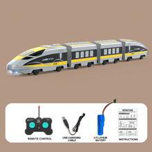 Kids Toy High-Speed Train, Remote Control High-Speed Rail Train, High-Speed Train Model, Realistic Mini Train Toy - Multicolor - View 9