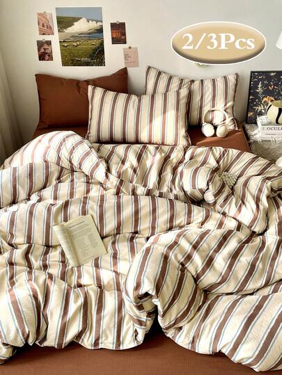 2/3 piezas Juego de ropa de cama con estampado a cuadros de moda, súper suave y transpirable, resistente a las arrugas, tamaño completo (1 funda nórdica + 1/2 fundas de almohada, sin relleno), adecuado para todas las estaciones, suave y cómodo, adecuado para dormitorio, estudiante, hogar, hotel, con cierre de cremallera y fundas de almohada, multicolor suave y duradero, ropa de cama extra grande, juego de funda nórdica extra grande adecuado para la decoración de la habitación, viajes y dormitorio (niños/niñas)