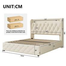 Bed Frames - White - View 8