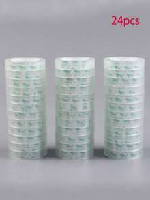 1/48卷透明文具胶带，小号胶带，小碎花图案胶带。这是一款办公及学生文具胶带，适合办公室和学校使用。