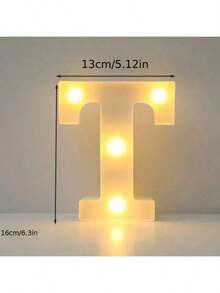 6.3IN Decorative Led Light Up Number Letters, White Plastic Marquee Number Lights Sign Party Wedding Decor Battery Operated Number - Multicolor - View 15