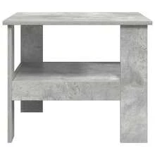 vidaXL Table basse Gris béton 57 x 55 x 45 cm Bois d'ingénierie - Gris - Voir 6
