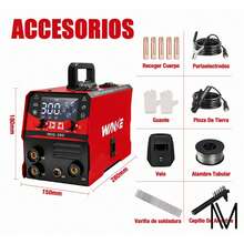 Maquina Para Soldadoras Migsa Portatil Inversores Electrodos Wanse - amaril - Ver 2