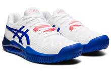 Asics Gel Resolution 8 Wide 'White Lapis Lazuli Blue' Sneakers Women 1042A097-107 - Multicolor - View 3