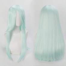 Karida 60cm/24inch Extra Long Straight Synthetic Hair Wig With Bangs, Colorful, Suitable For Daily Use, Cosplay, Halloween, Christmas, St. Patrick's Day And Other Costume Parties - Multicolor - View 37