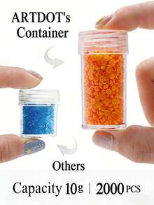 30/60/120/240 Slots DIY Diamond Painting Storage Box, Upgraded Canvas Organizer, Includes Accessories, Shock-Proof Beads & Art Supplies Storage Box, Portable Jewelry Box, Includes Tools, Multi-Functional Craft & Sewing Supplies Set, Plastic Material - Multicolor - View 6