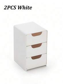 三层桌面收纳盒，带抽屉 - 非常适合存放办公用品、珠宝和化妆品 - 便携式隔层收纳盒（4.92 英寸 x 8.7 英寸 x 2.99 英寸） - 彩色 - 查看 15